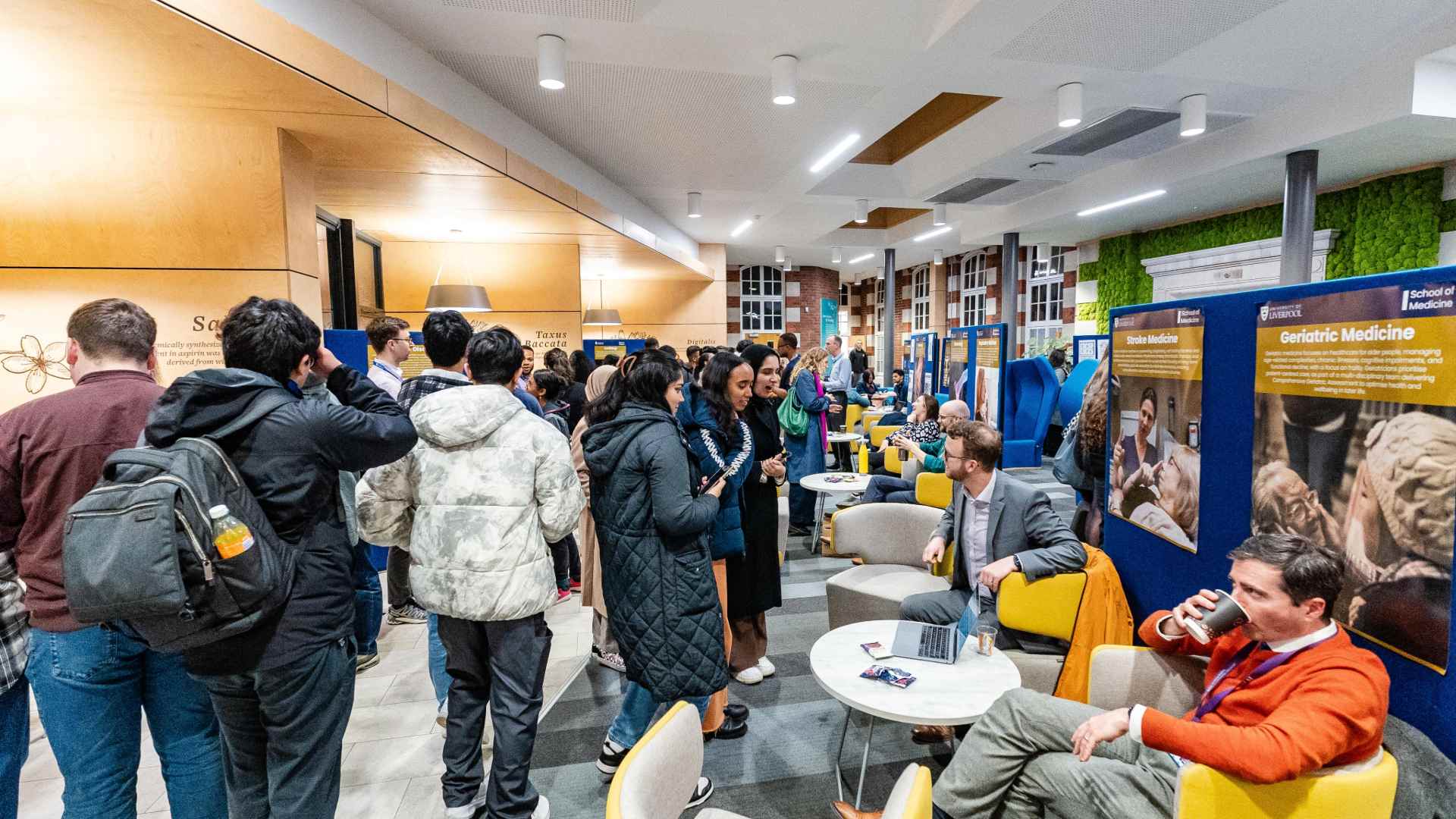 students attend a careers fair