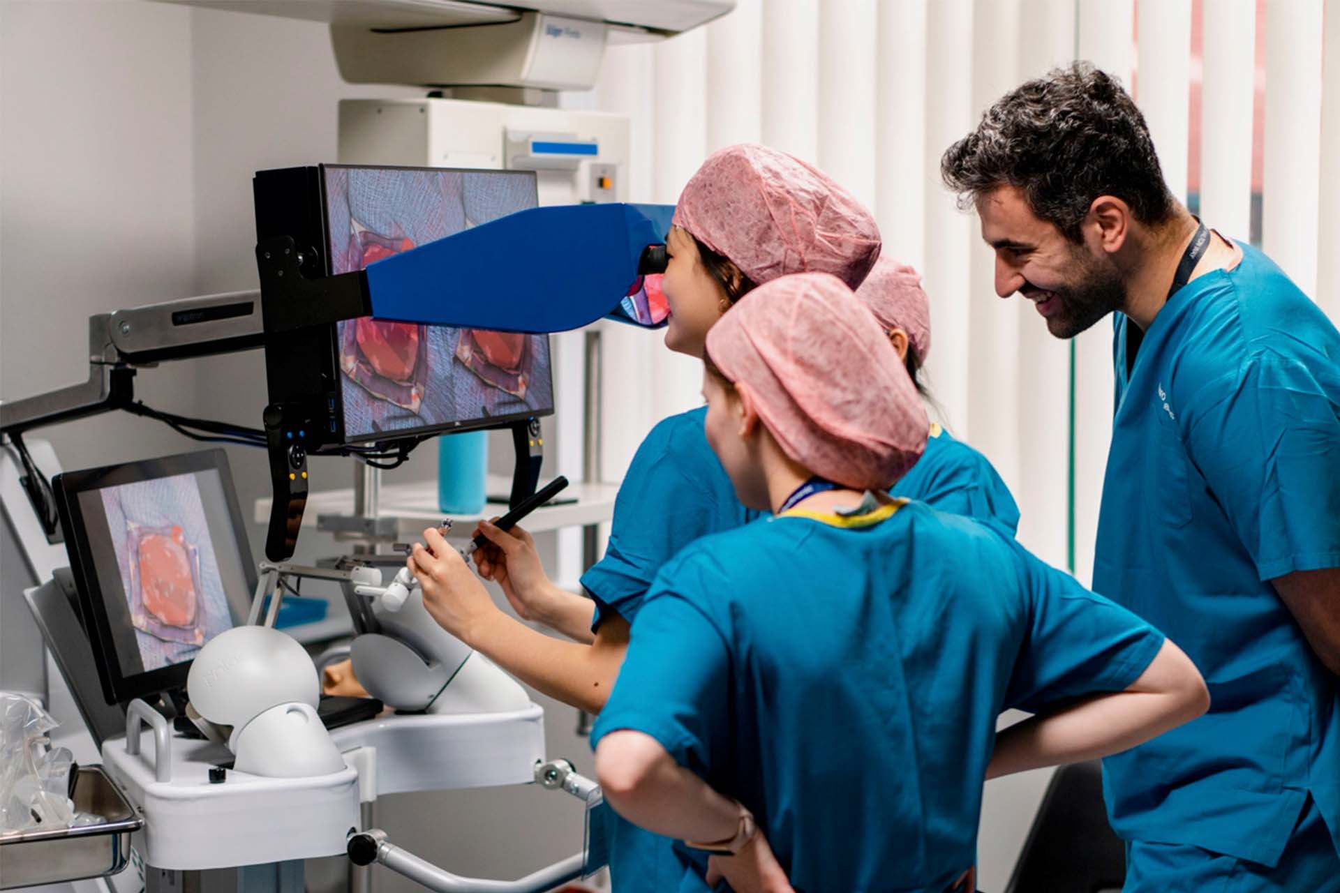 clinicians use a VR simulator