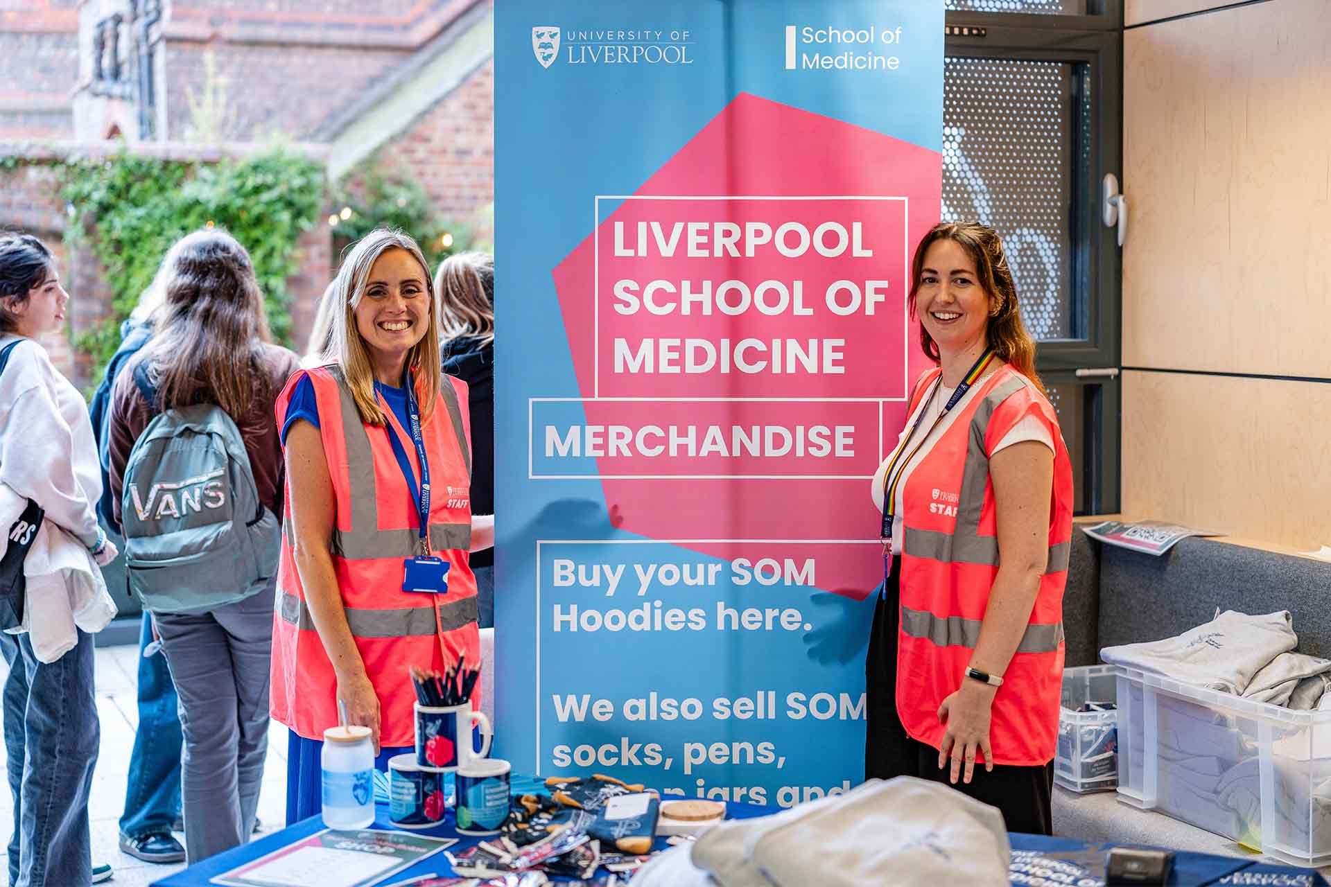 student engagement team at welcome event