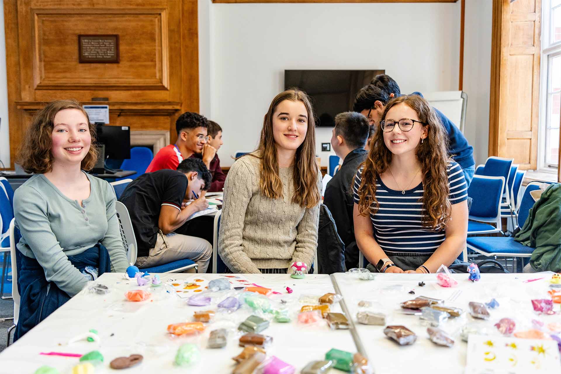 students enjoy arts and crafts