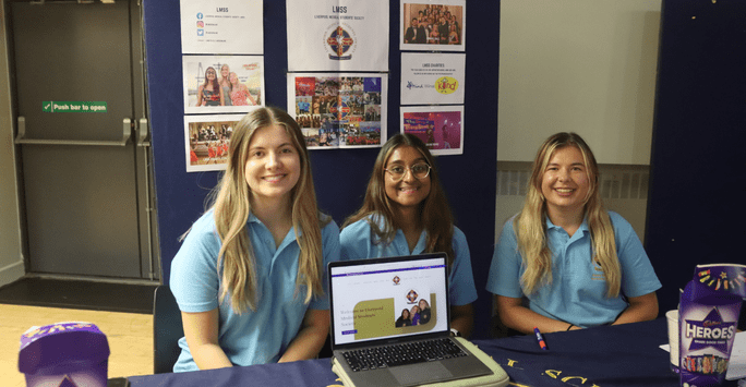 student societies take part in a fair