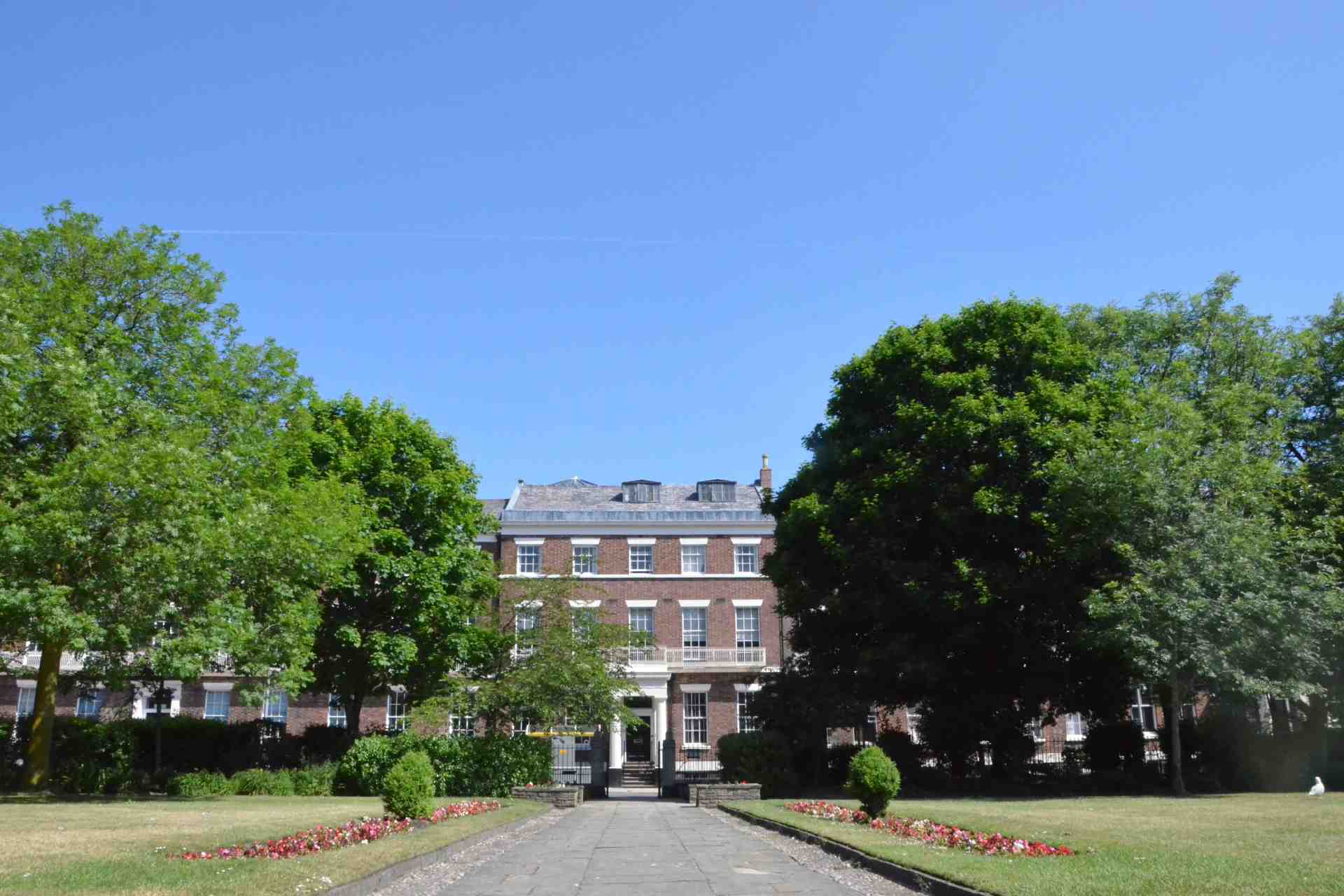 19-23 Abercromby Square in summer