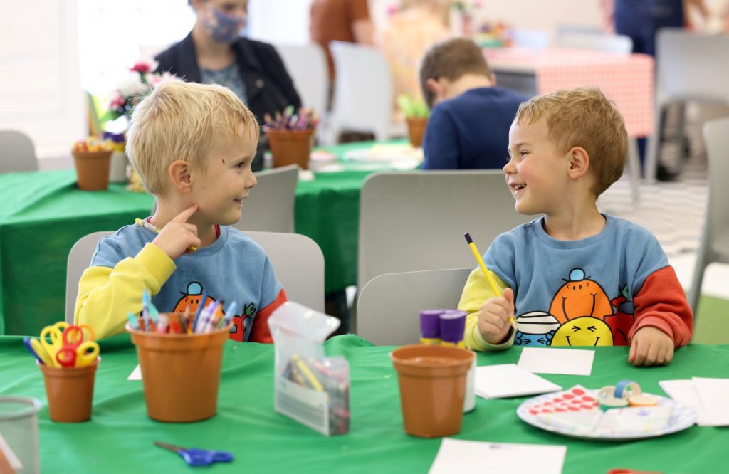 Photo of children doing craft