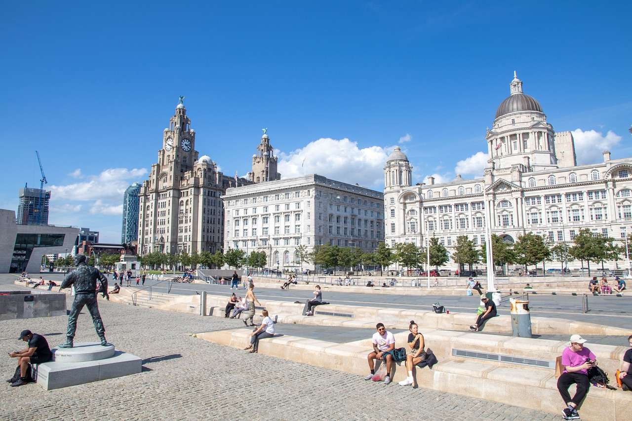 Liverpool skyline on a sunny day