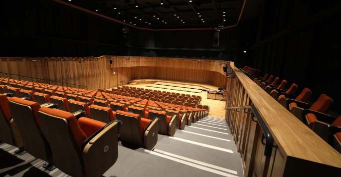 Tung auditorium view from the back of the room