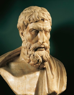 bust of Epicurus