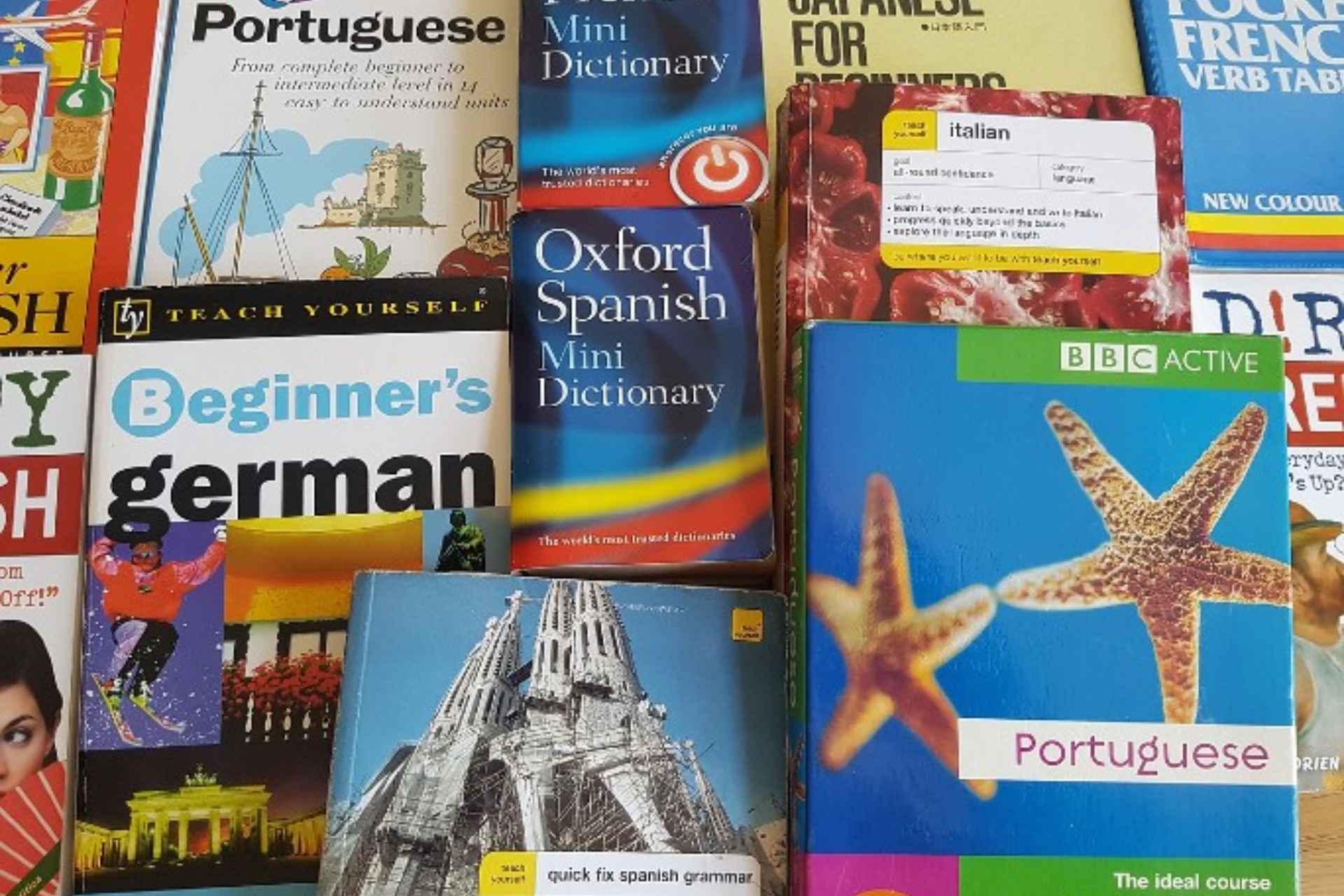 Collection of language books