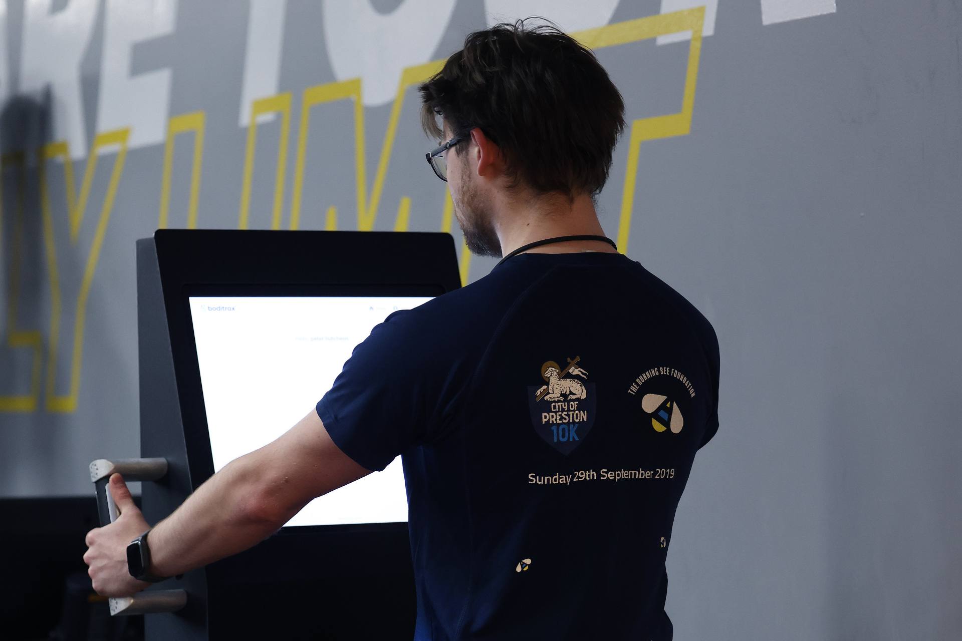 Member on Boditrax machine
