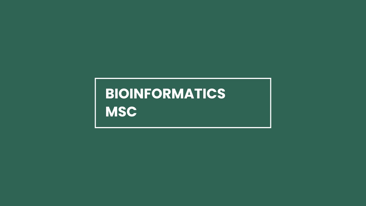 Bioinformatics MSc