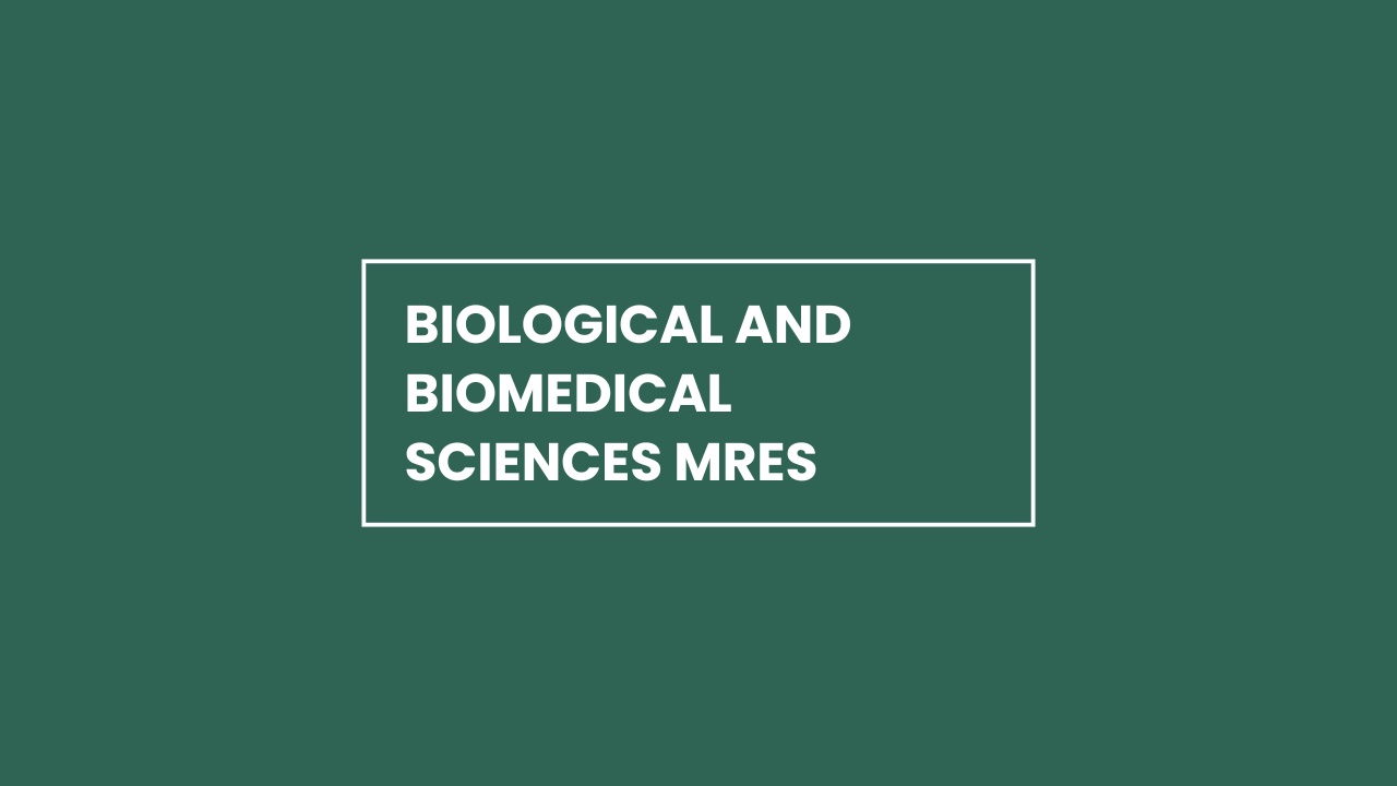 Biological and Biomedical Sciences MRes