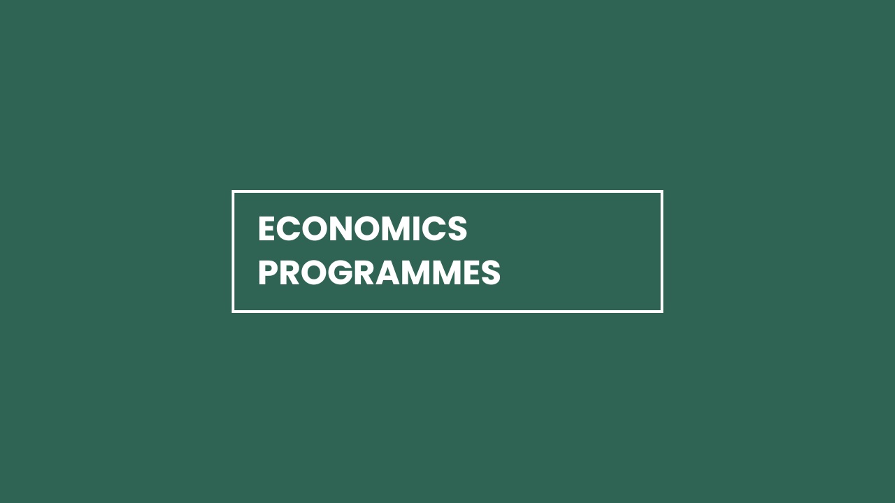 Economics programmes