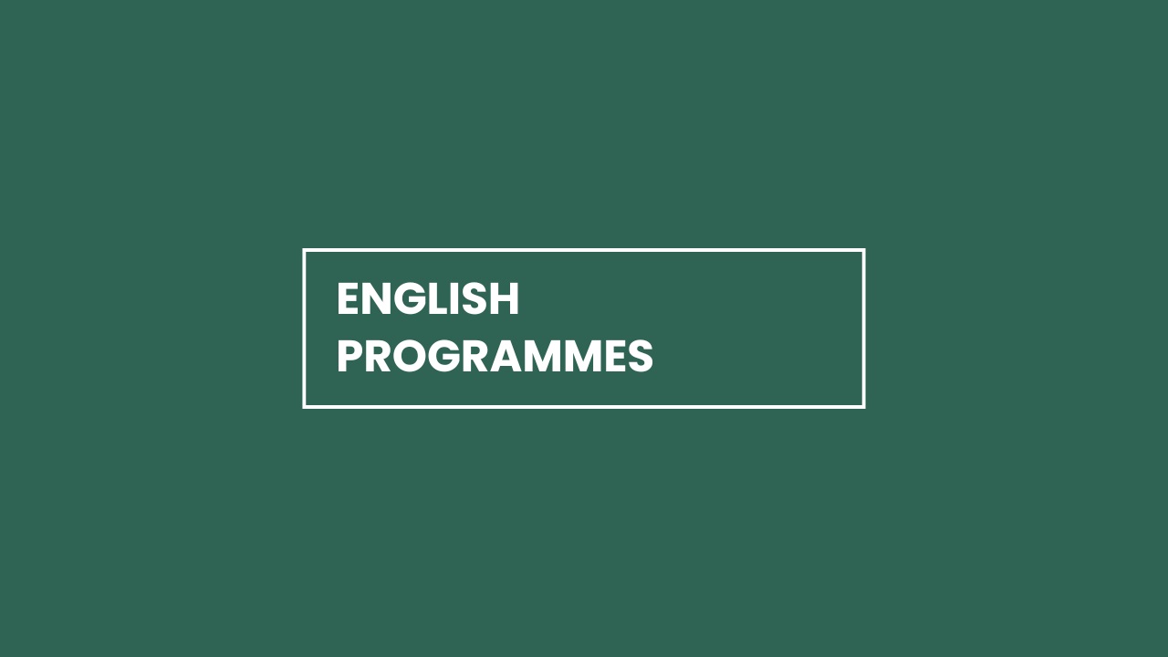 English programmes