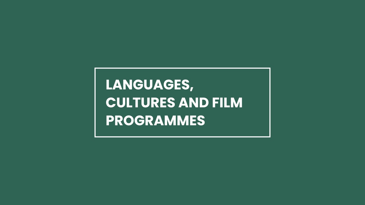 Languages Cultures and Film programmes