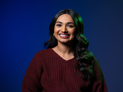 Image of a female student smiling