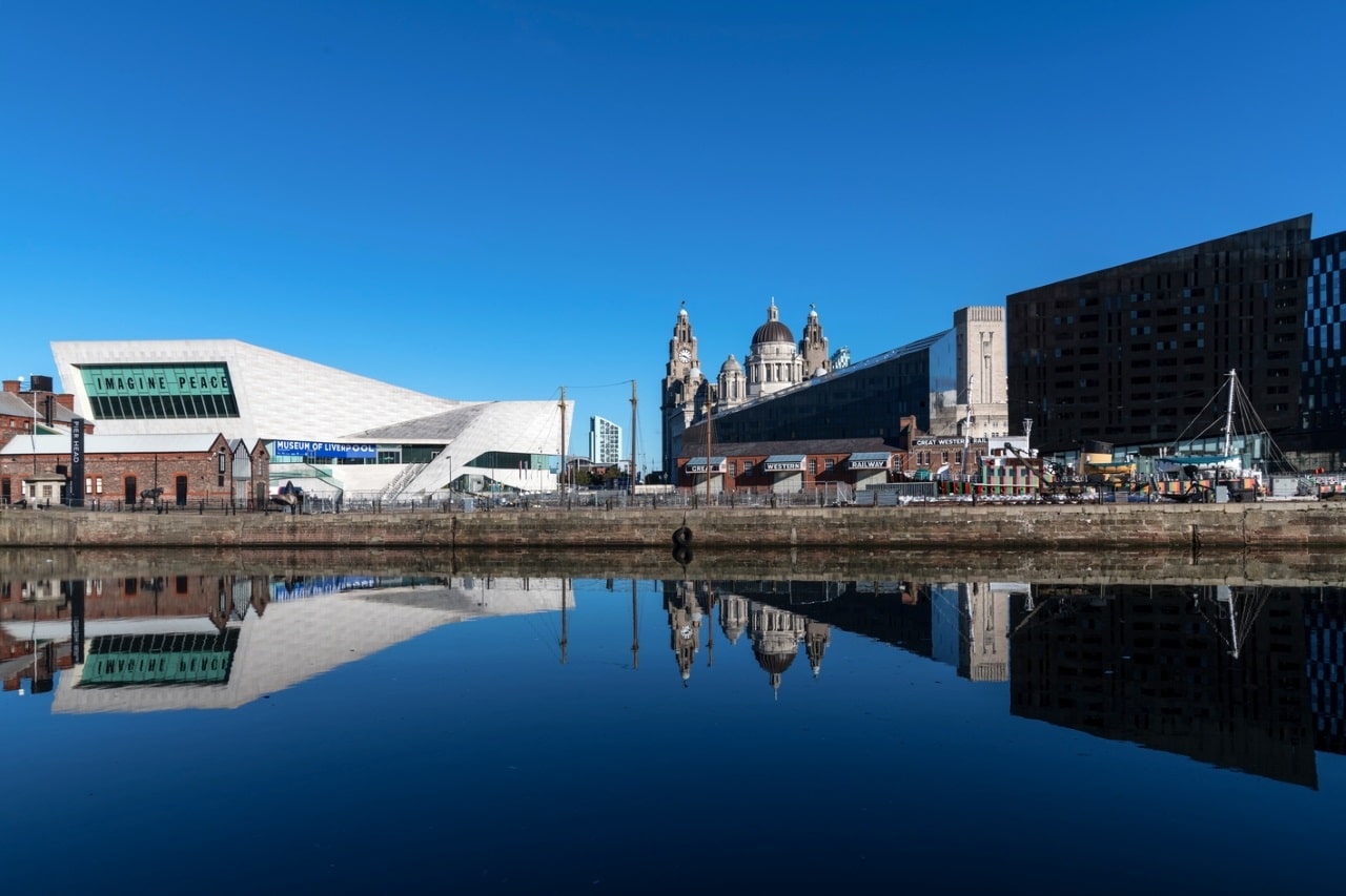 Image of Liverpool Waterfront on a sunny day