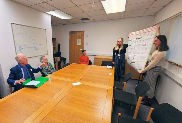 Ronnie and Sabine Austin during their visit to the Department