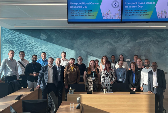 Group photo of attendees to Liverpool Blood Cancer Research Day