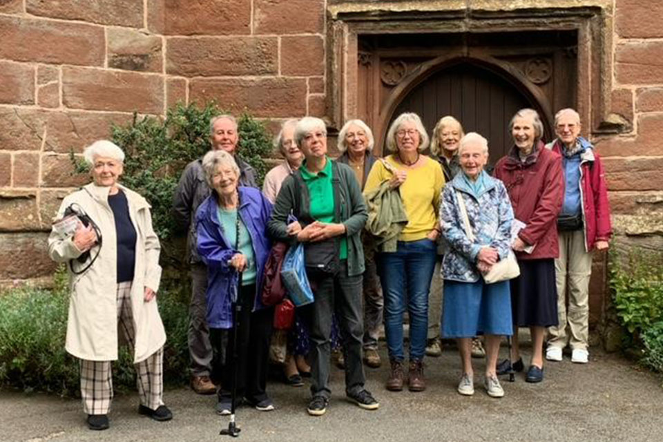 Club members on a visit to West Kirby