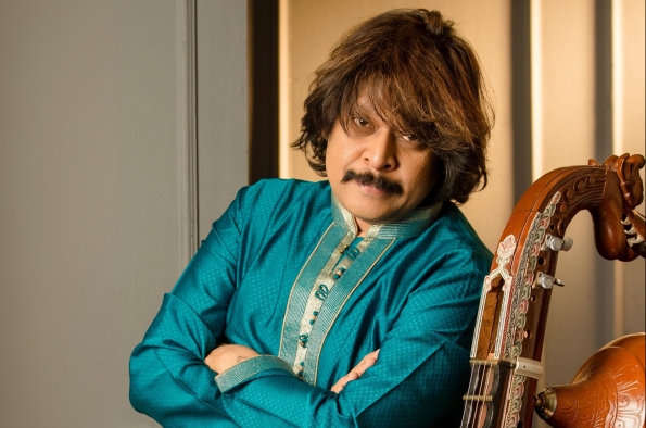 Rajhesh Vaidhya with Sai Giridhar and Kousic Sen