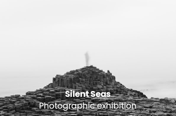 Silent Seas - Black and White Photograph of Giant's Causeway